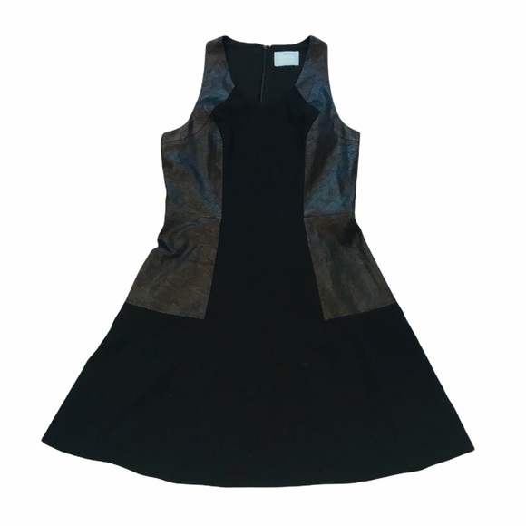 CeCe Dresses & Skirts - Cece**Black Leather Side Panel Dress**US 4-6